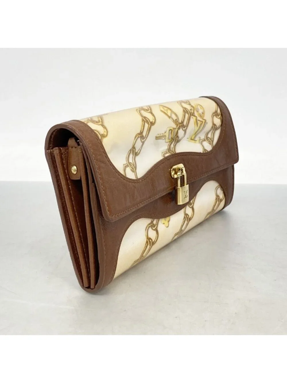Louis Vuitton Wallet Monogram Charm Pochette Porte Monnaie Blanc Coin Purse